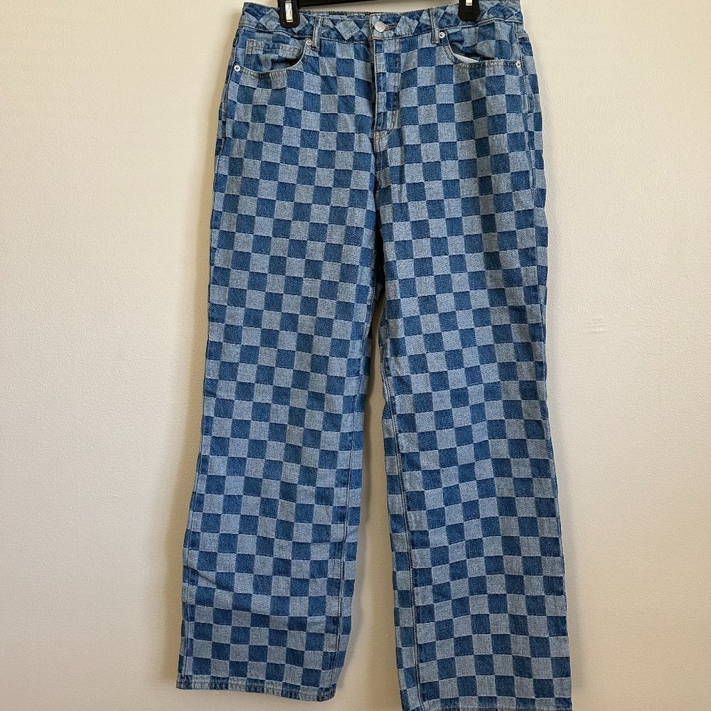 Forever 21 Checkered Jean Pants | Size 30
